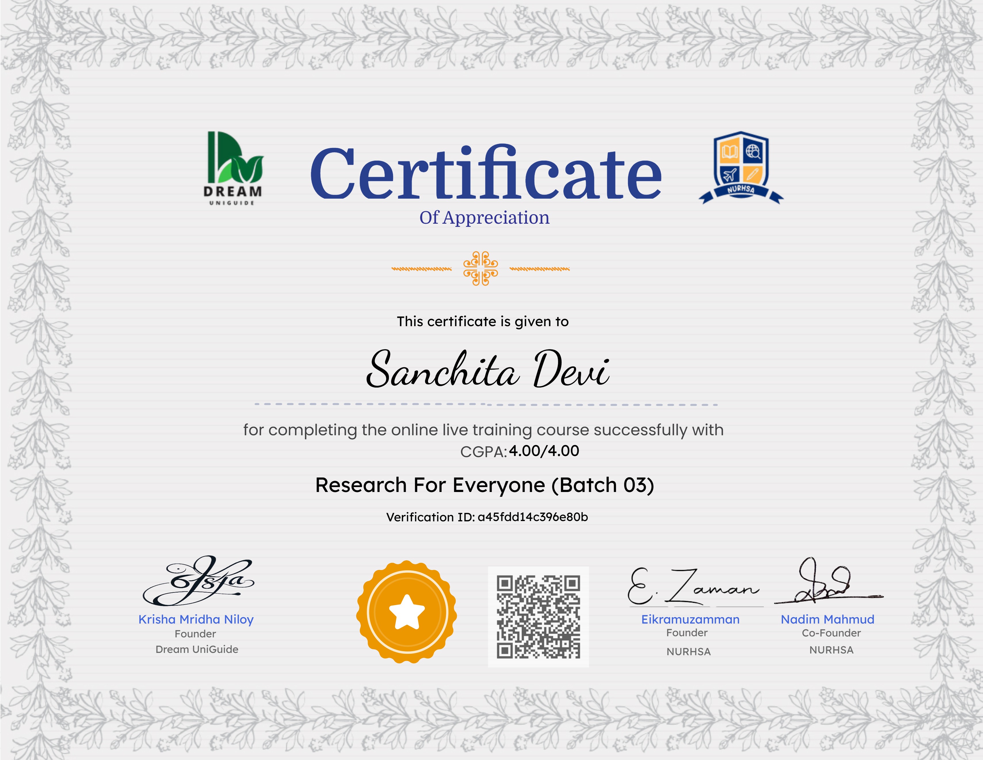 Research For Everyone (Batch 03)